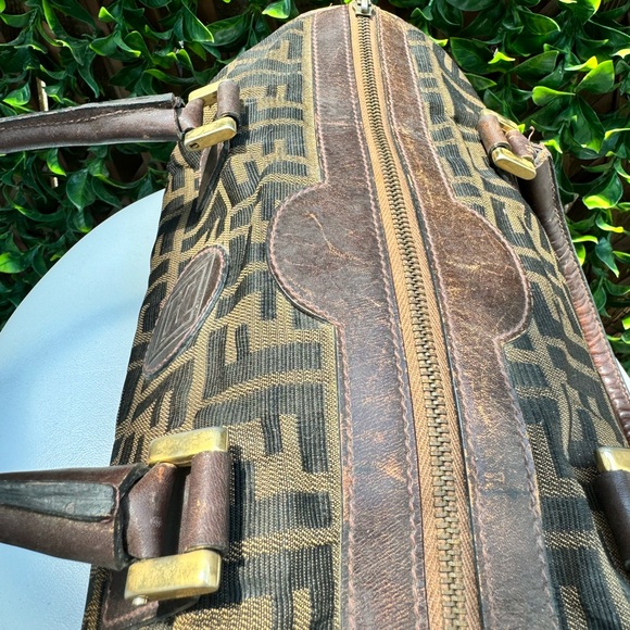 Fendi Zucca Canvas Boston Handbag - Picture 8 of 12